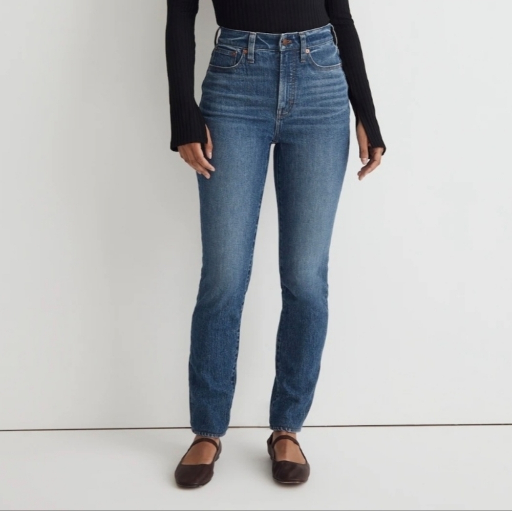 Madewell‎ The Curvy Perfect Vintage Jeans Blue High-Rise